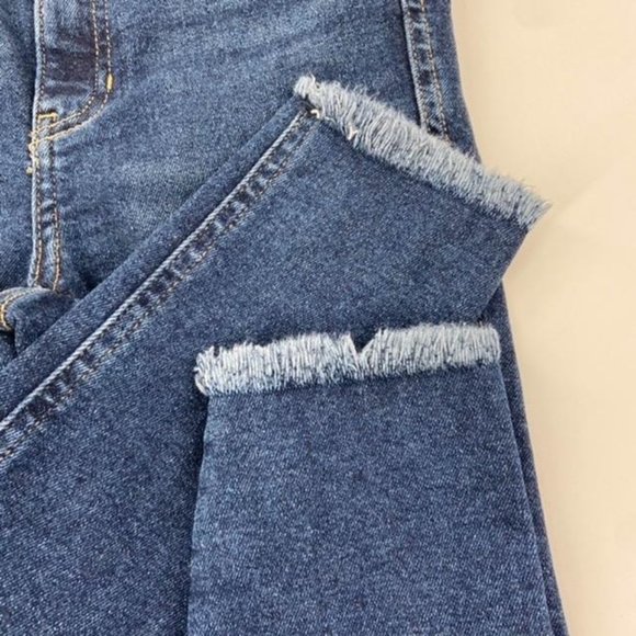 Free People High Rise Skinny Jean Size 26 Raw hem Jegging Dark Wash - Picture 8 of 14